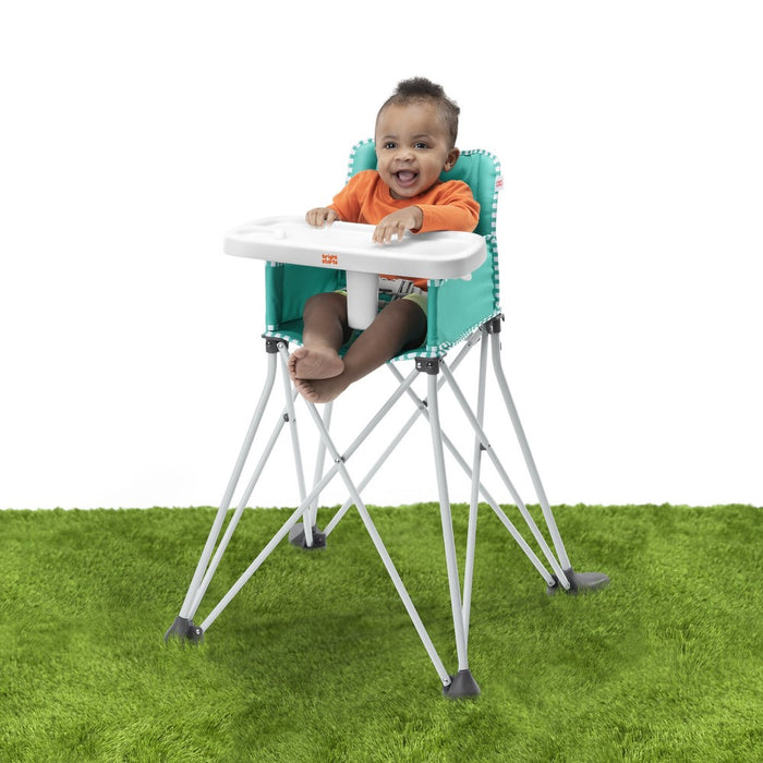 Bright Starts Pop 'n Dine Portable High Chair Indoor/Outdoor - Teal (LOCAL PICKUP ONLY)