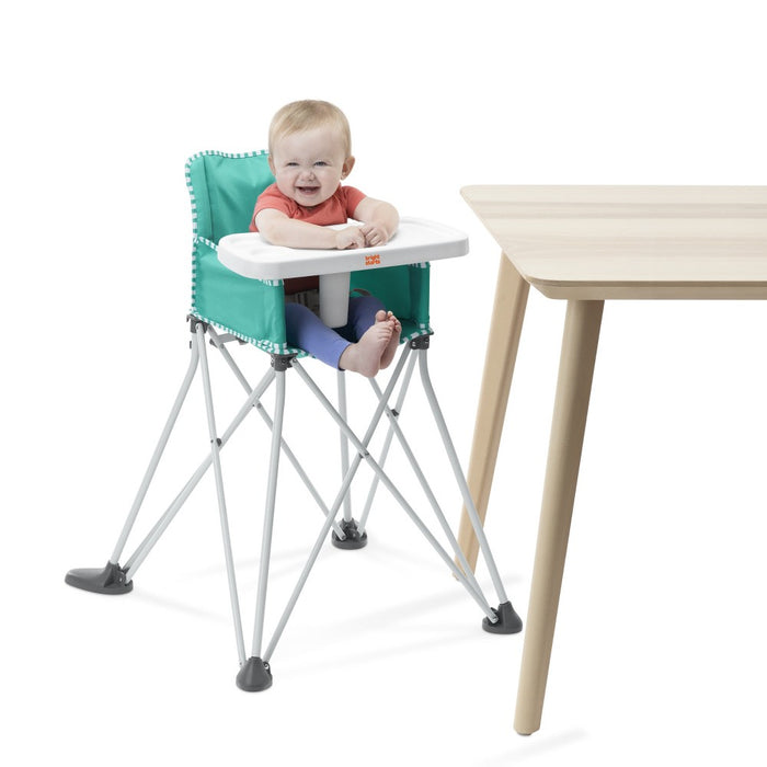 Bright Starts Pop 'n Dine Portable High Chair Indoor/Outdoor - Teal (LOCAL PICKUP ONLY)