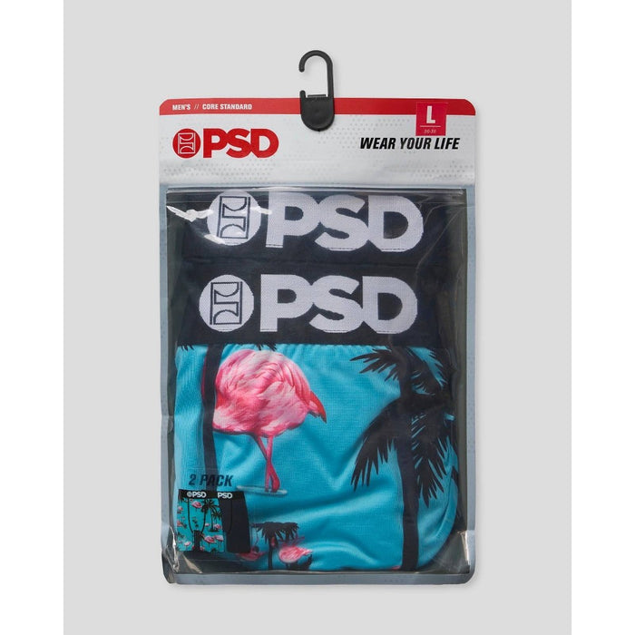 PSD Men's Flamingo Print Briefs 2pk - Light Blue M