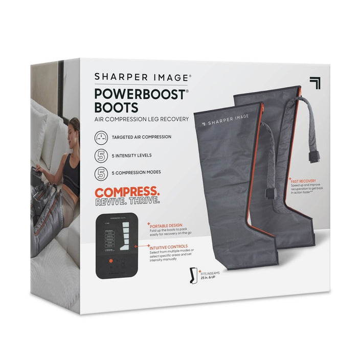 Sharper Image Powerboost Boots Air Compression Electric Leg Massager