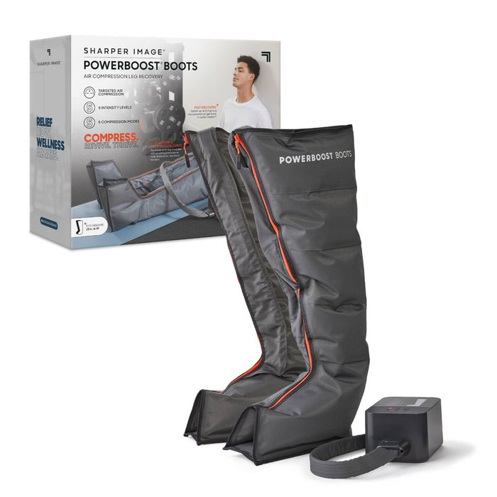 Sharper Image Powerboost Boots Air Compression Electric Leg Massager