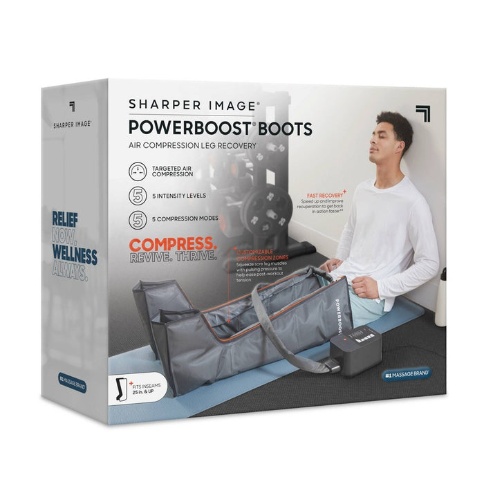 Sharper Image Powerboost Boots Air Compression Electric Leg Massager