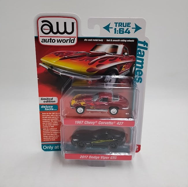 Auto World 1967 Chevy Corvette 427 2017 Dodge Viper GTC