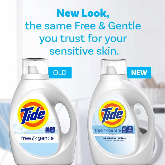 Tide Free & Gentle HE Compatible Liquid Laundry Detergent Soap - 132 fl oz