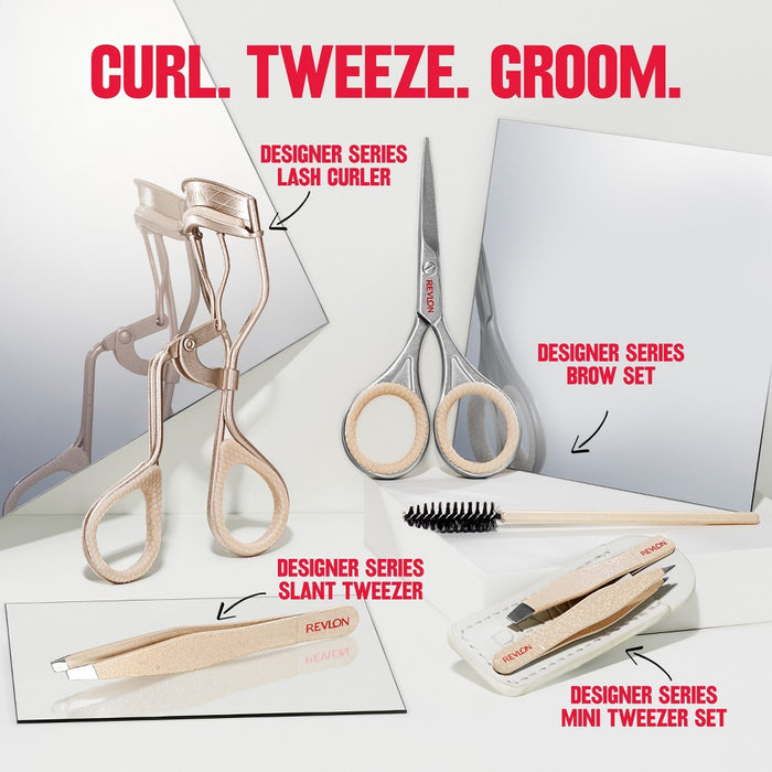 Revlon Designer Series with Brow Scissor and Spoolie Brush Set - 2pc