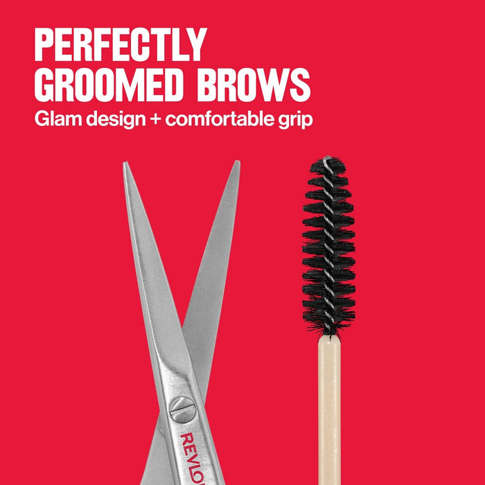 Revlon Designer Series with Brow Scissor and Spoolie Brush Set - 2pc