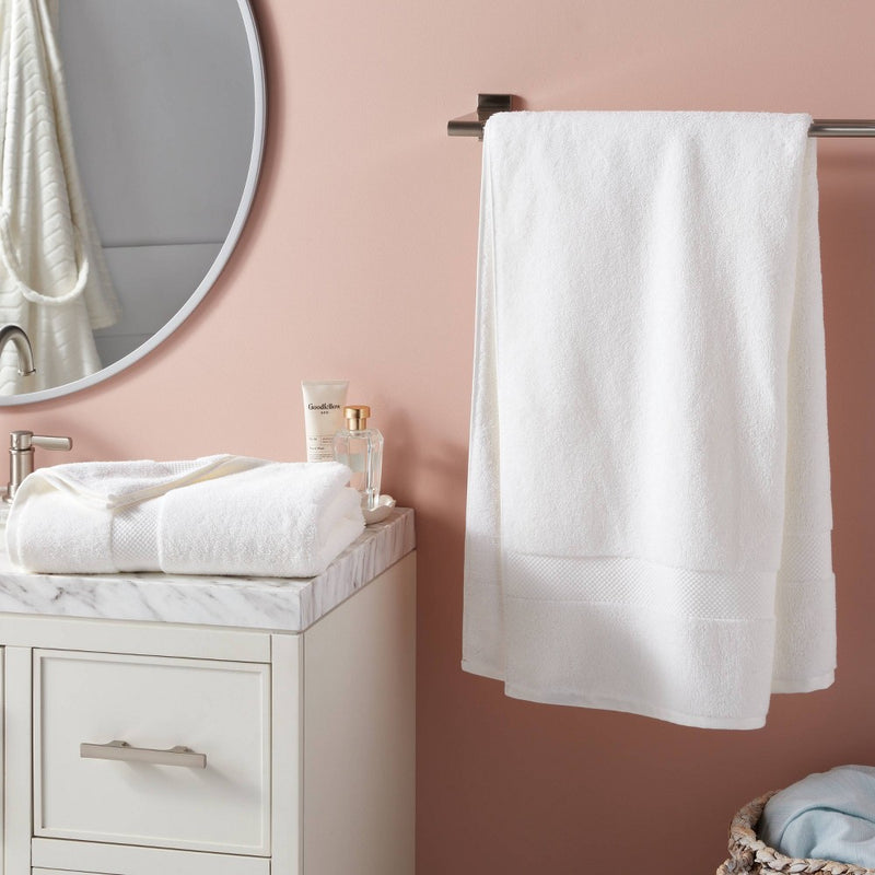 2pk Performance Plus Bath Towels White - Threshold