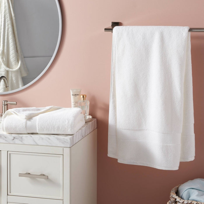 2pk Performance Plus Bath Towels White - Threshold
