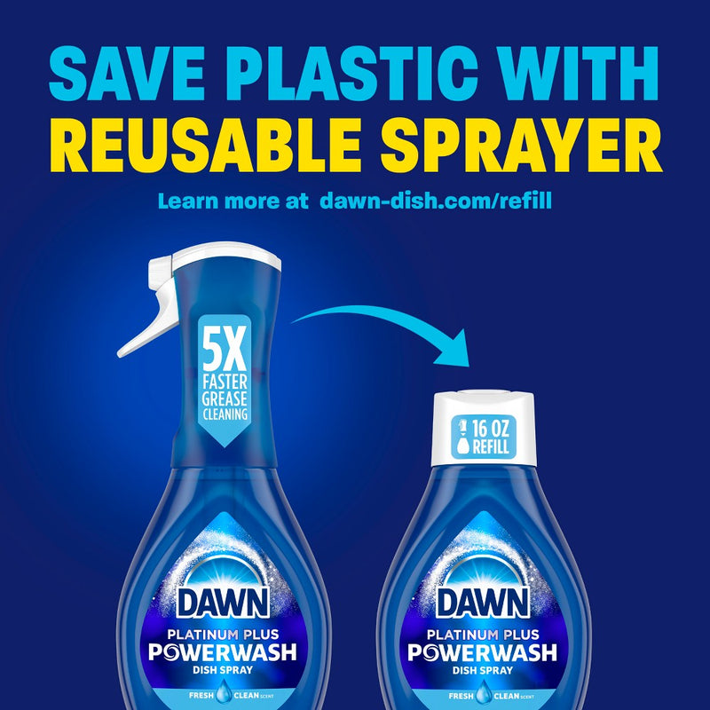 Dawn Fresh Platinum Powerwash Dish Spray Refill - 2ct