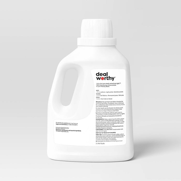 Laundry Detergent - Fresh Scent - 50oz - Dealworthy