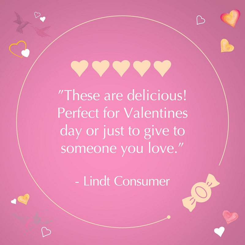 Lindt Lindor Valentine's Strawberries and Cream White Chocolate Truffles - 15.2oz