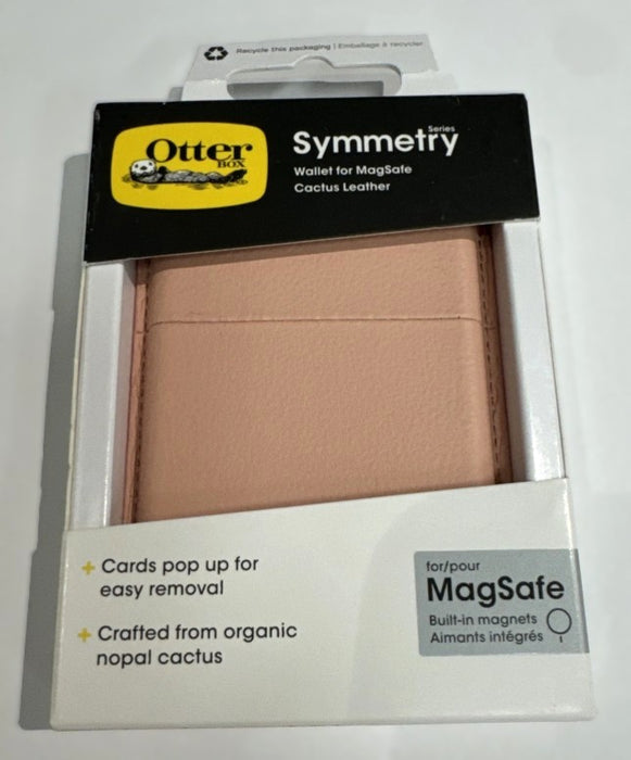 OtterBox Symmetry Series Cactus Leather Wallet with MagSafe - Ballet Blush