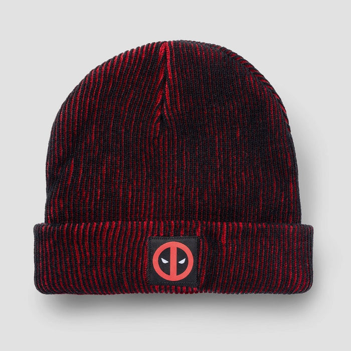 Men's Deadpool Rib-Knit Beanie - Black