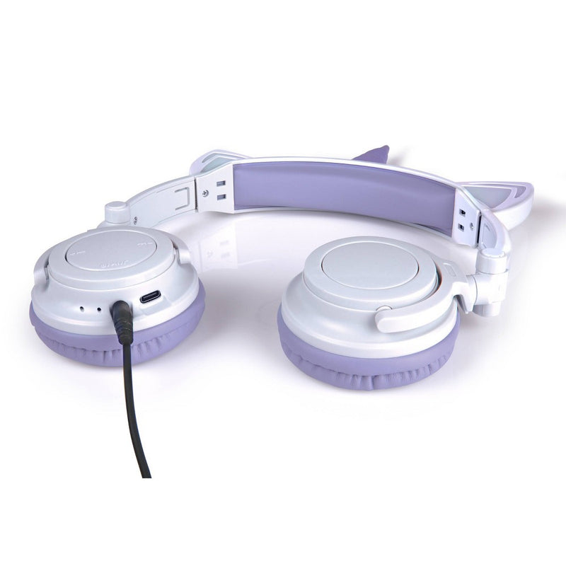ART+SOUND LED Light Up Unicorn Bluetooth Wireless / Wired Headphones