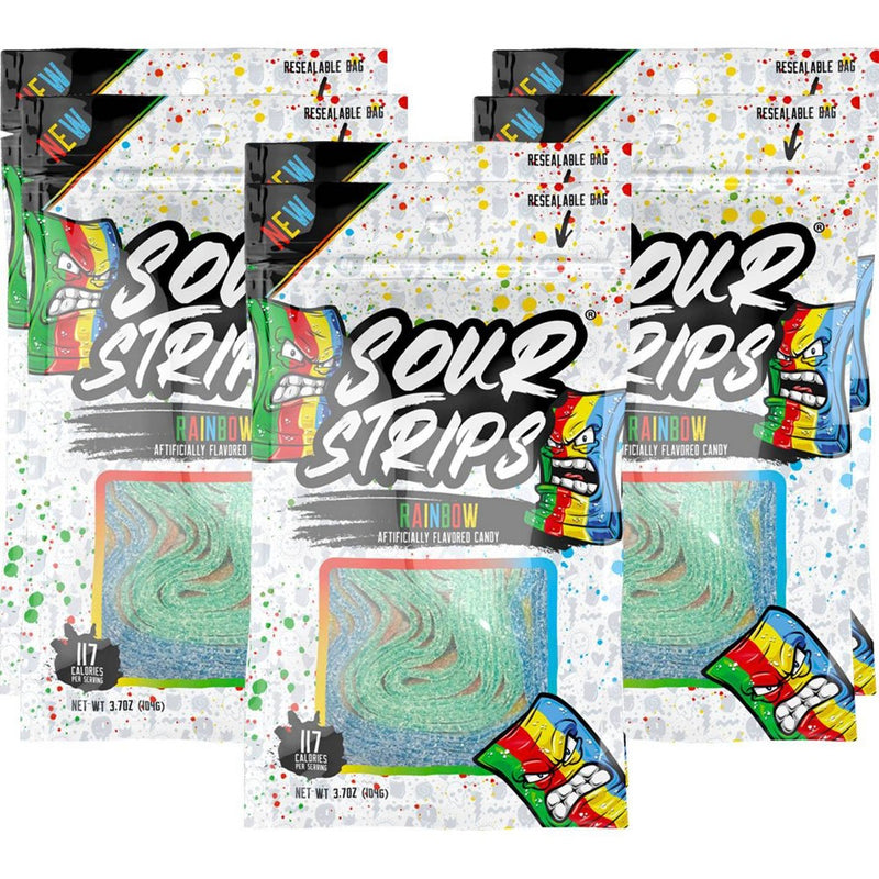 Sour Strips Rainbow Candy - 3.4oz
