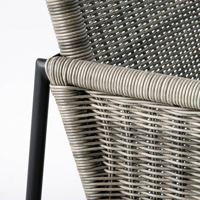 2pc Wicker & Metal X-Frame Outdoor Patio Chairs, Club Chairs Gray - Threshold designed with Studio McGee (LOCAL PICKUP ONLY)