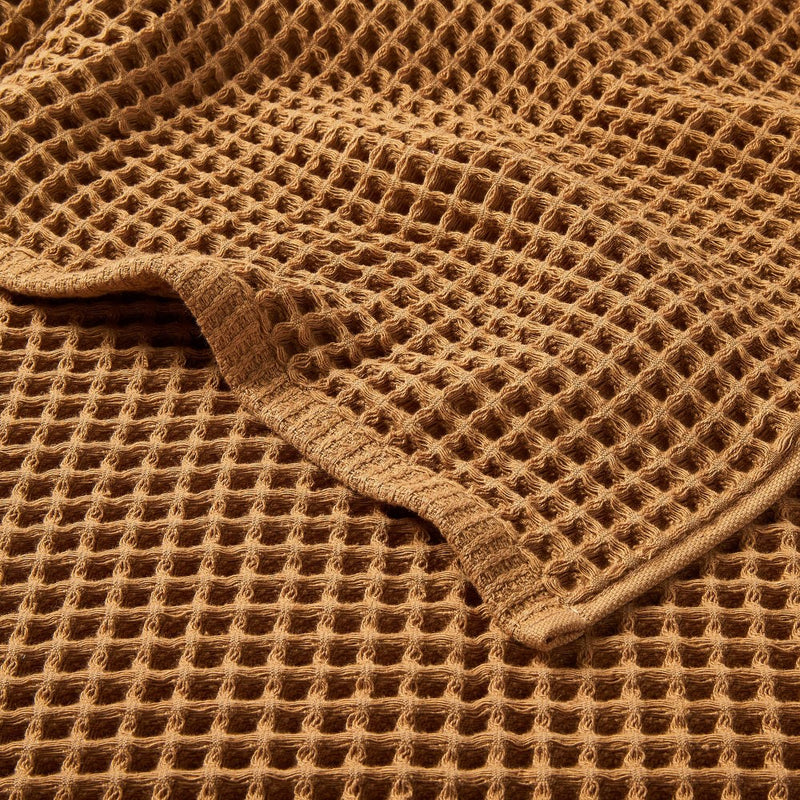 Waffle Bath Towel Warm Brown - Casaluna: 100% Cotton, Pre Washed, Lightweight GSM, OEKO-TEX Certified