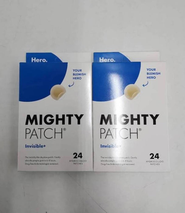2 PACK ! Hero Cosmetics Mighty Patch Invisible + Acne Patches - 24ct EXP 9/12/25