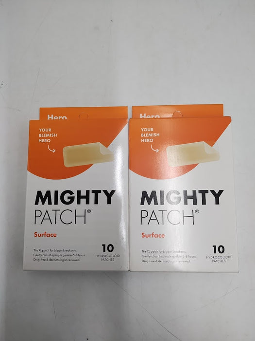 2 PACK ! Hero Cosmetics Mighty Surface Patch - 10ct -EXP 02/08/27