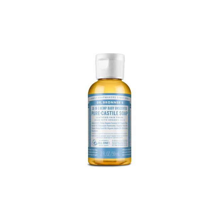 Dr. Bronner's Castile Soap - Unscented - 2 fl oz