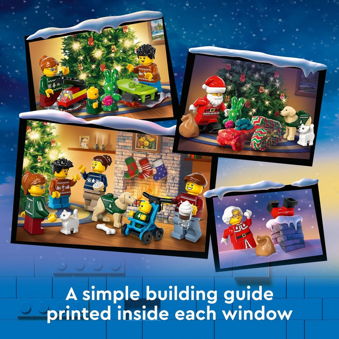 LEGO City 2024 Advent Calendar with Miniature Christmas Figures 60436