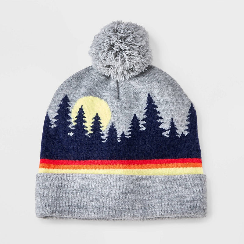 Boys' Wildlife Scenic Beanie Hat - Cat & Jack Gray
