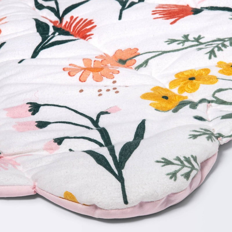 Floor Blanket and Playmat - Cloud Island Pink Flower