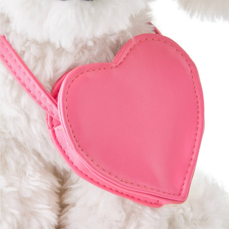 FAO Schwarz 12" Sparklers Plush Maltese with Purse