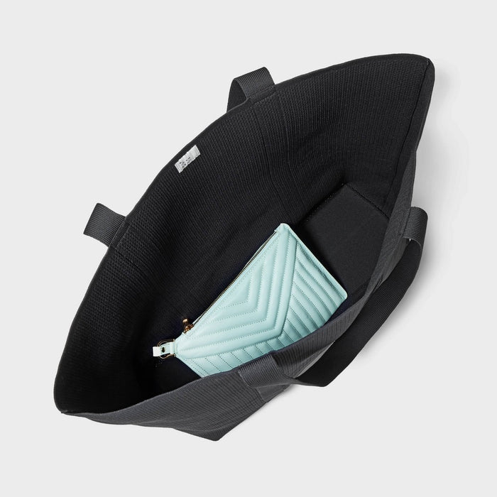 Engineered Knit Tote Handbag - A New Day Black