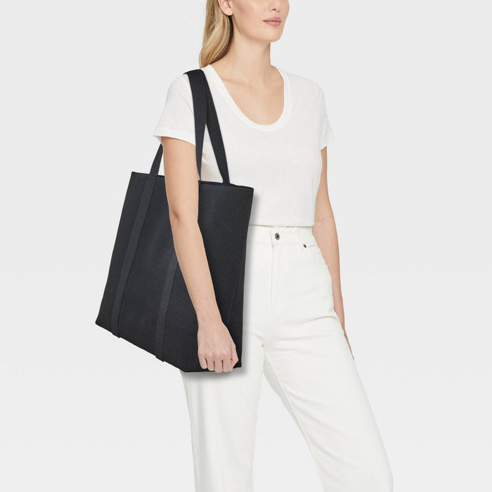Engineered Knit Tote Handbag - A New Day Black