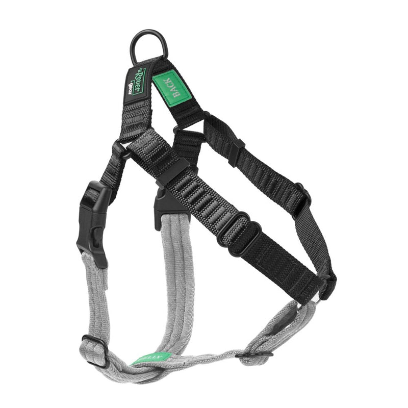 Rover Gear Better Walk No-Pull Dog Harness, Black, 1” Medium – Stay In Control With Adjustable, Comfortable, Easy To Wear, Durable Dog Harness – Ideal For Medium Dogs 35-65Lb