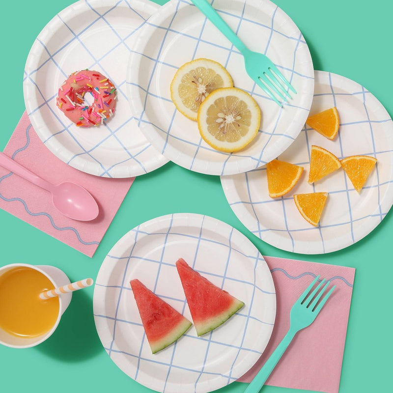 16ct Pink and Blue Beverage Napkins