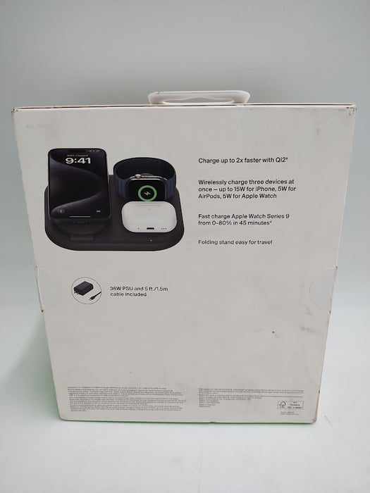 Belkin Qi2 15W 3-in-1 Wireless Pad/Stand - Black SEE DETAILS