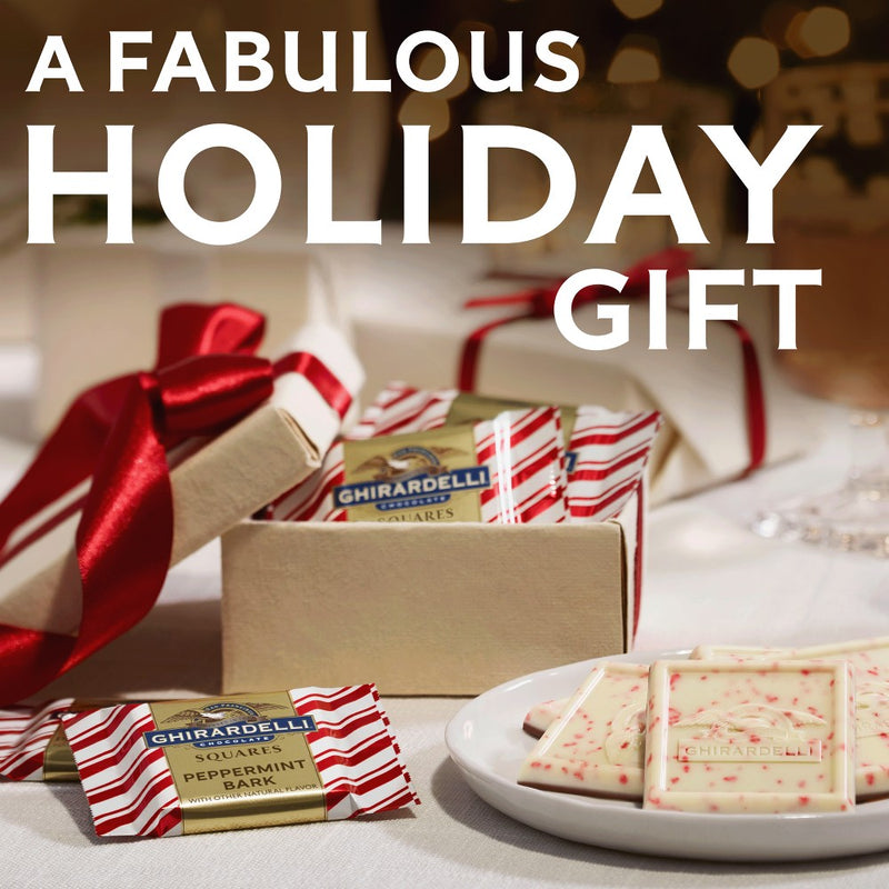Ghirardelli Christmas Peppermint Bark Chocolate Minis - 4.3oz