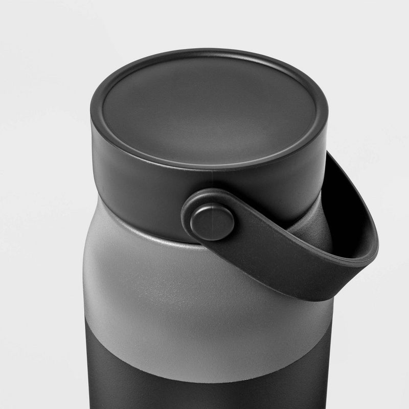 32oz Stainless Steel Hydration Water Bottle - Black - Embark