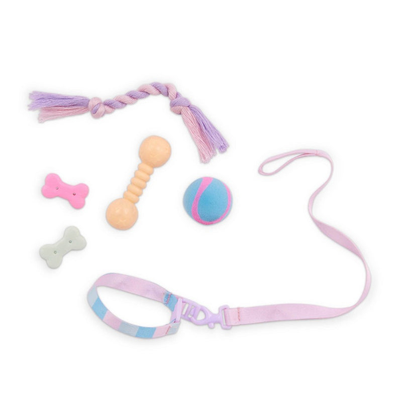 Our Generation Skylar & Bow Matching 18'' Doll & Pet Rainbow Puppy Set