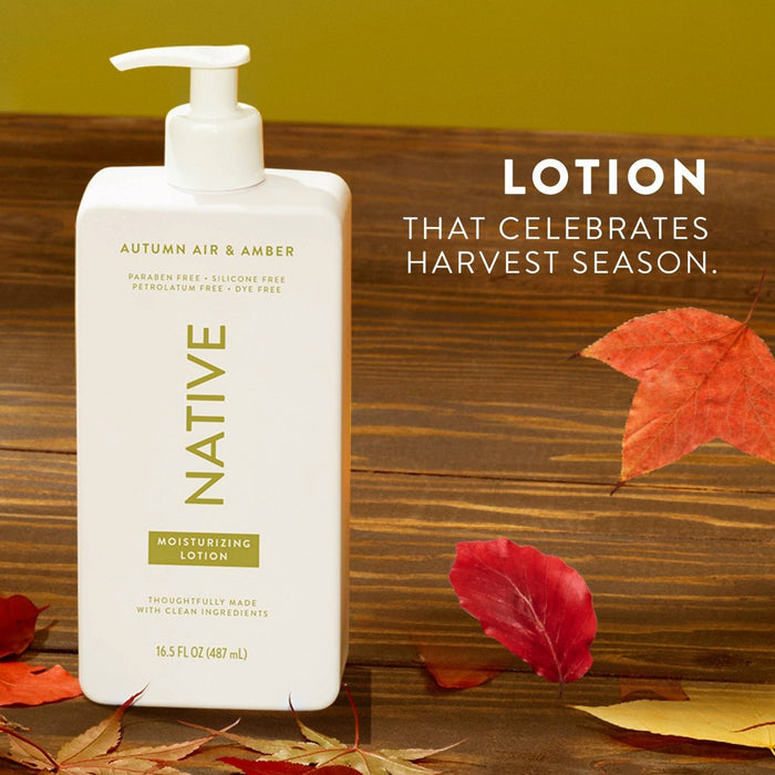 Native Limited Edition Body Lotion Pump - Autumn Air & Amber - 16.5 fl oz