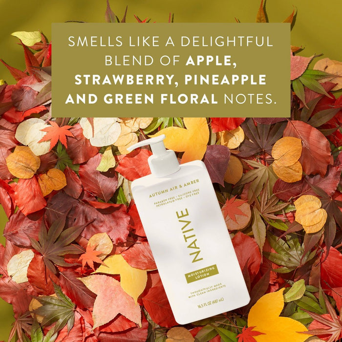 Native Limited Edition Body Lotion Pump - Autumn Air & Amber - 16.5 fl oz