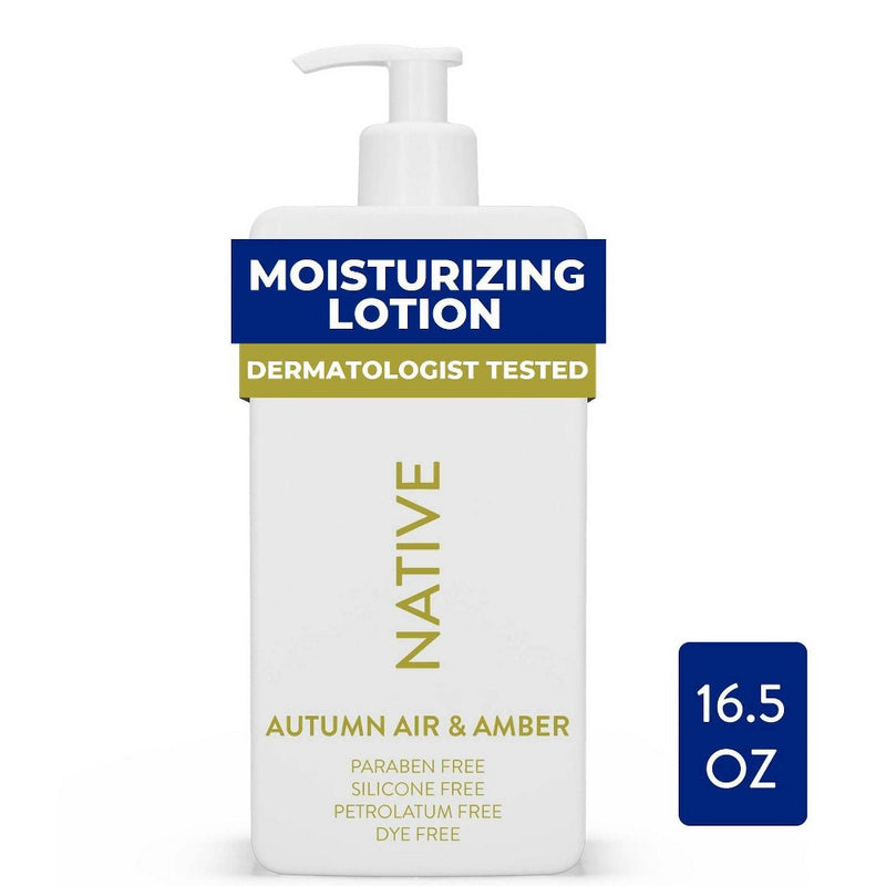 Native Limited Edition Body Lotion Pump - Autumn Air & Amber - 16.5 fl oz