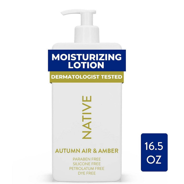 Native Limited Edition Body Lotion Pump - Autumn Air & Amber - 16.5 fl oz