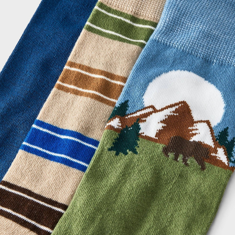 Men's Gifting Socks 3pk - Goodfellow & Co Blue 7-12