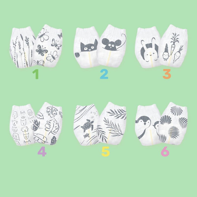 Parasol Clear+Dry Natural Disposable Diapers - Size 4 - 52ct