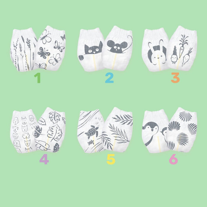 Parasol Clear+Dry Natural Disposable Diapers - Size 4 - 52ct