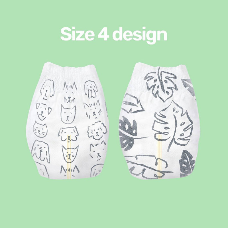 Parasol Clear+Dry Natural Disposable Diapers - Size 4 - 52ct
