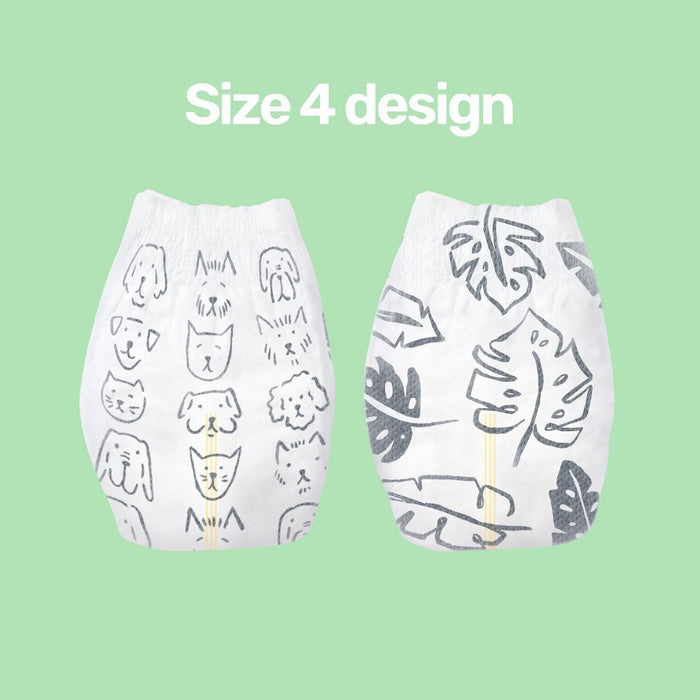 Parasol Clear+Dry Natural Disposable Diapers - Size 4 - 52ct