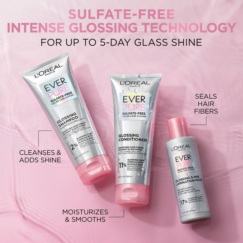 L'Oreal Paris EverPure Sulfate Free Glossing Conditioner with Glycolic Acid - 6.8 fl oz