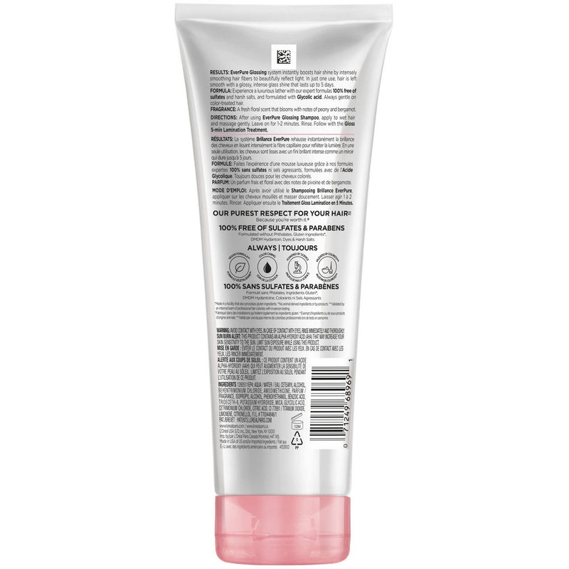 L'Oreal Paris EverPure Sulfate Free Glossing Conditioner with Glycolic Acid - 6.8 fl oz