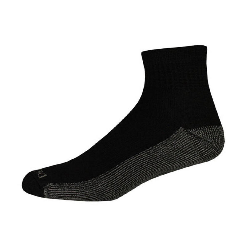 Dickies Men's Dri-Tech Quarter Socks 6pk - Black 10-12