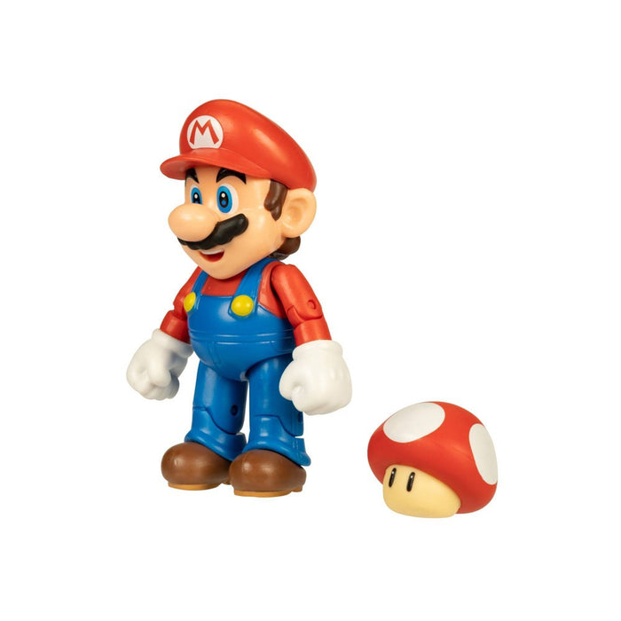 Nintendo Super Mario - Mario with Super Mushroom Action Figure