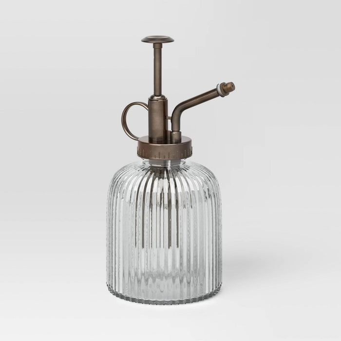 Indoor/Outdoor Glass Plant Mister with Plastic Pump - Threshold: Leakproof Watering Spritzer, No Assembly Required